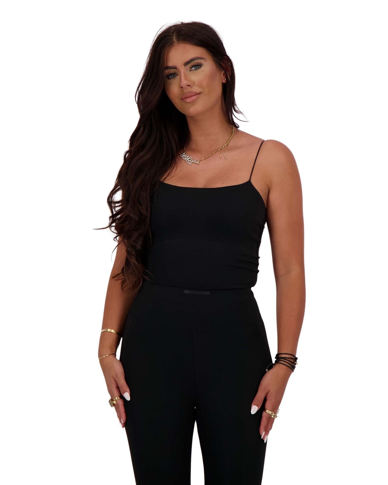 Reinders seamless crop top - zwart