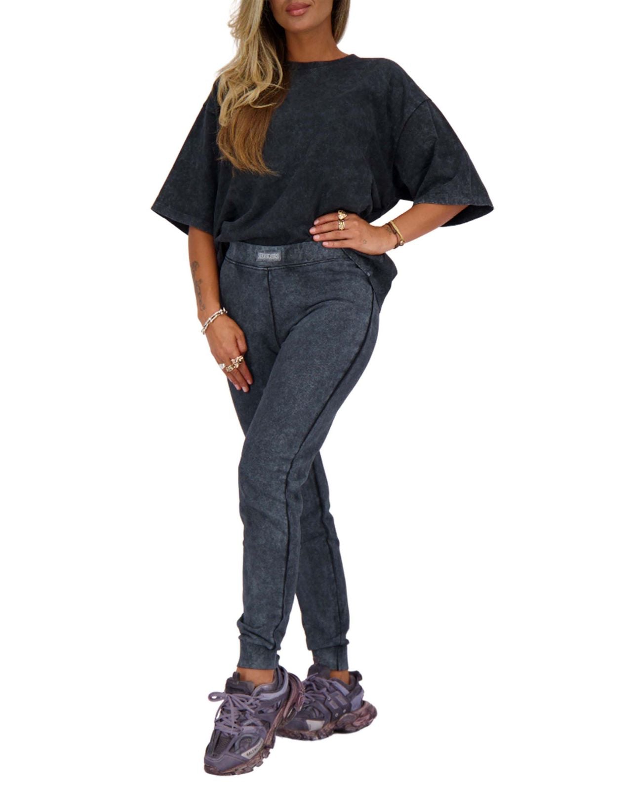 Reinders jogger vintage wash - wash black