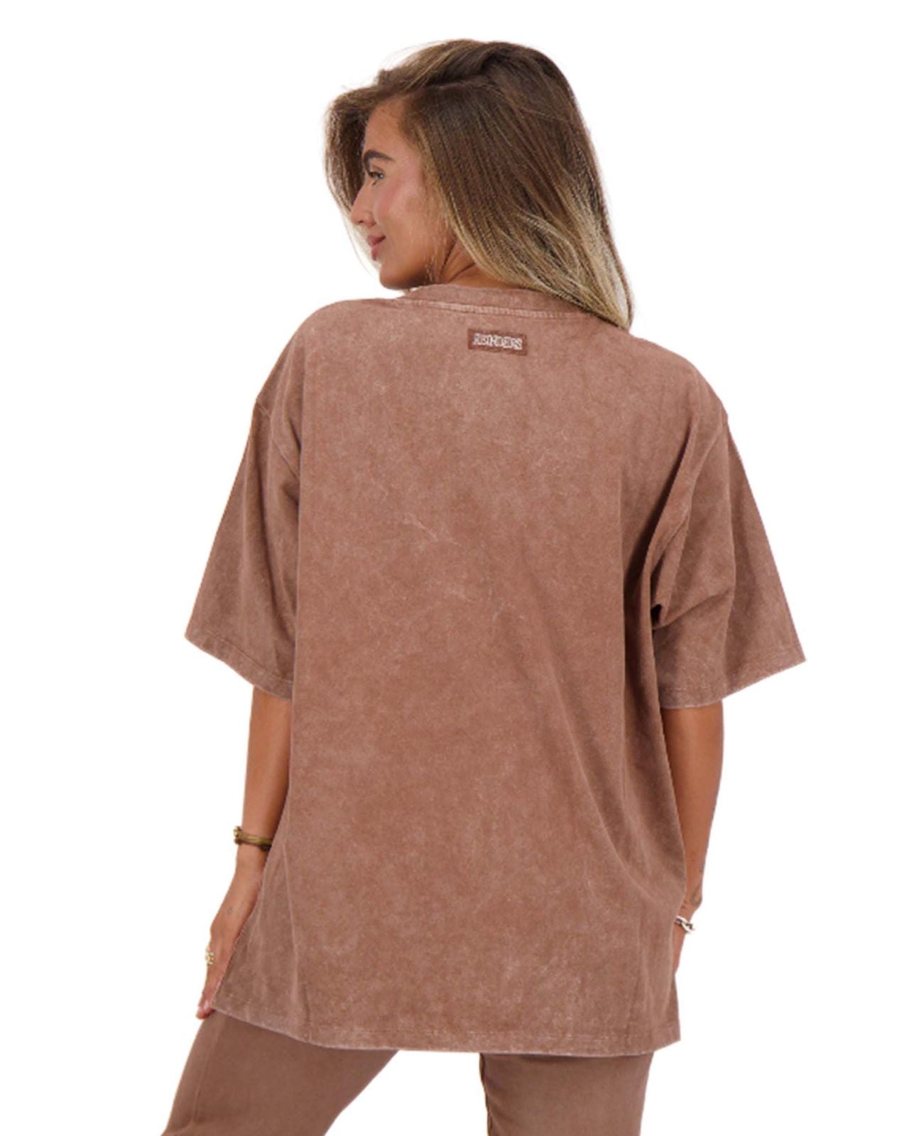 Reinders t-shirt vintage wash - wash cacao