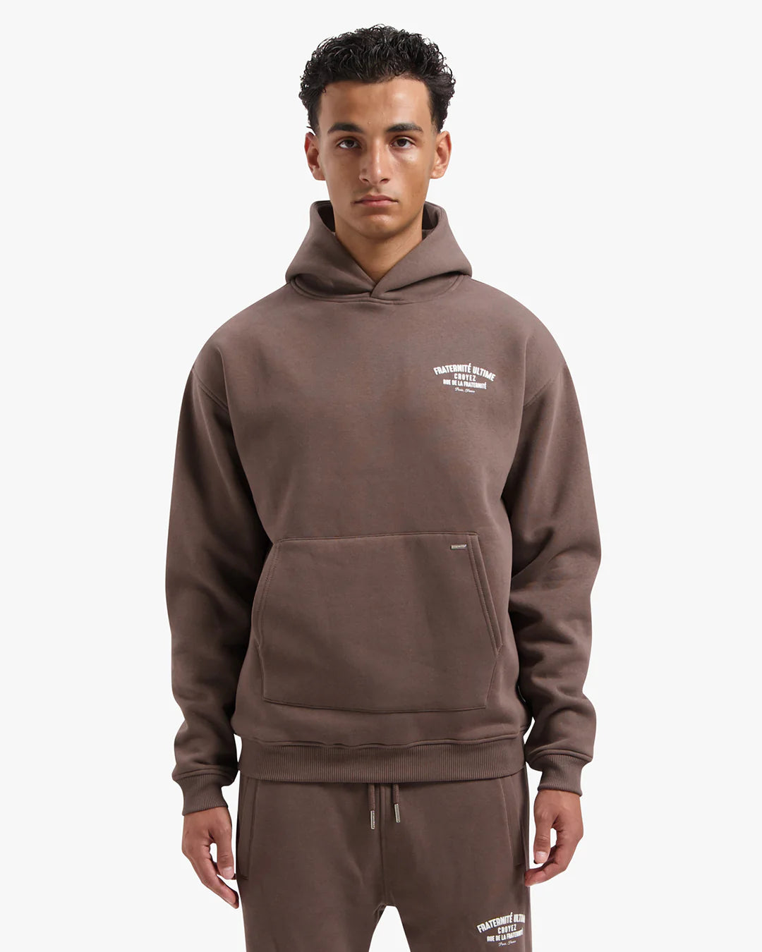 Croyez fraternite ultime hoodie - brown