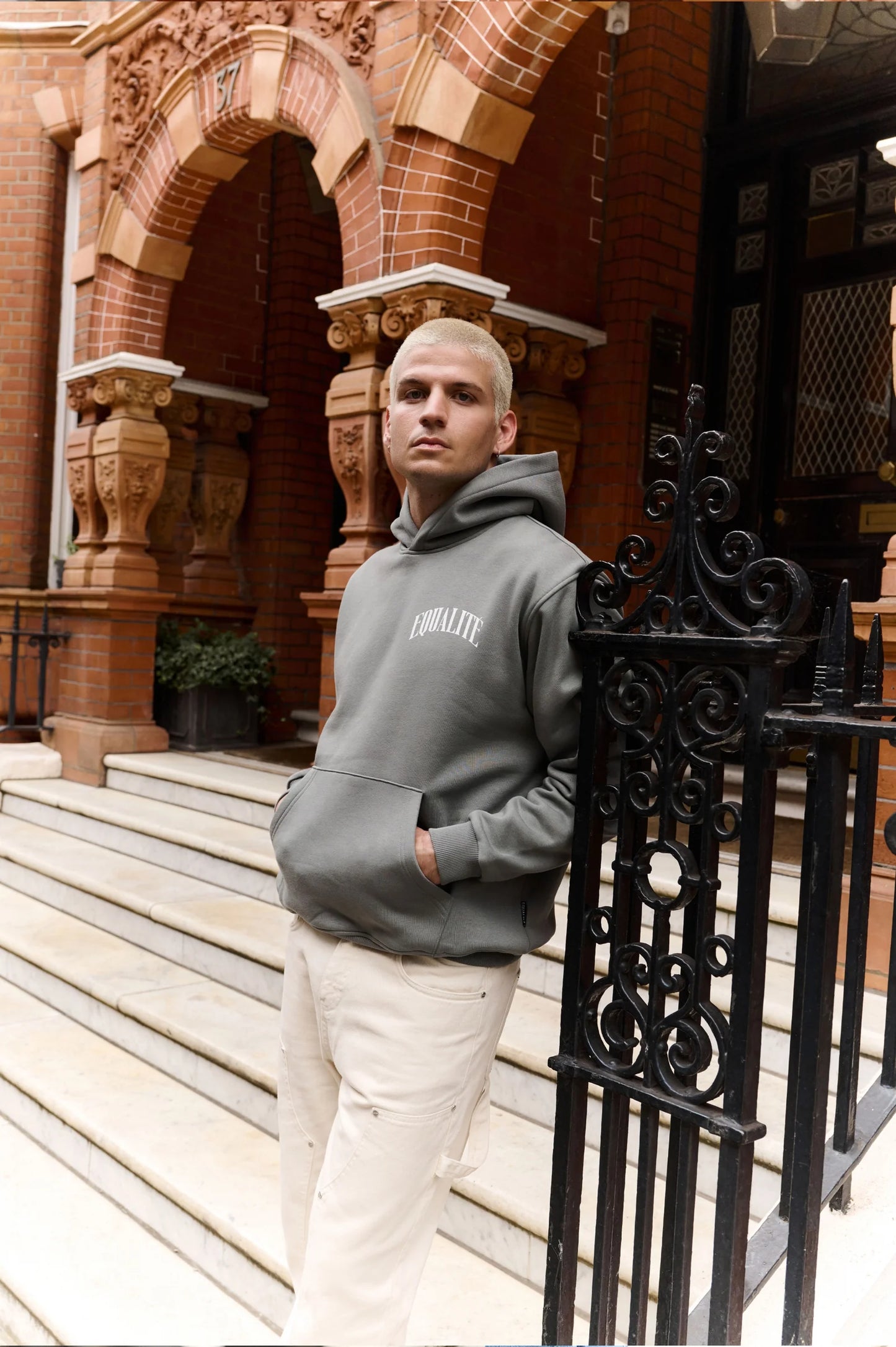 Equalite oliver oversized hoodie - grey