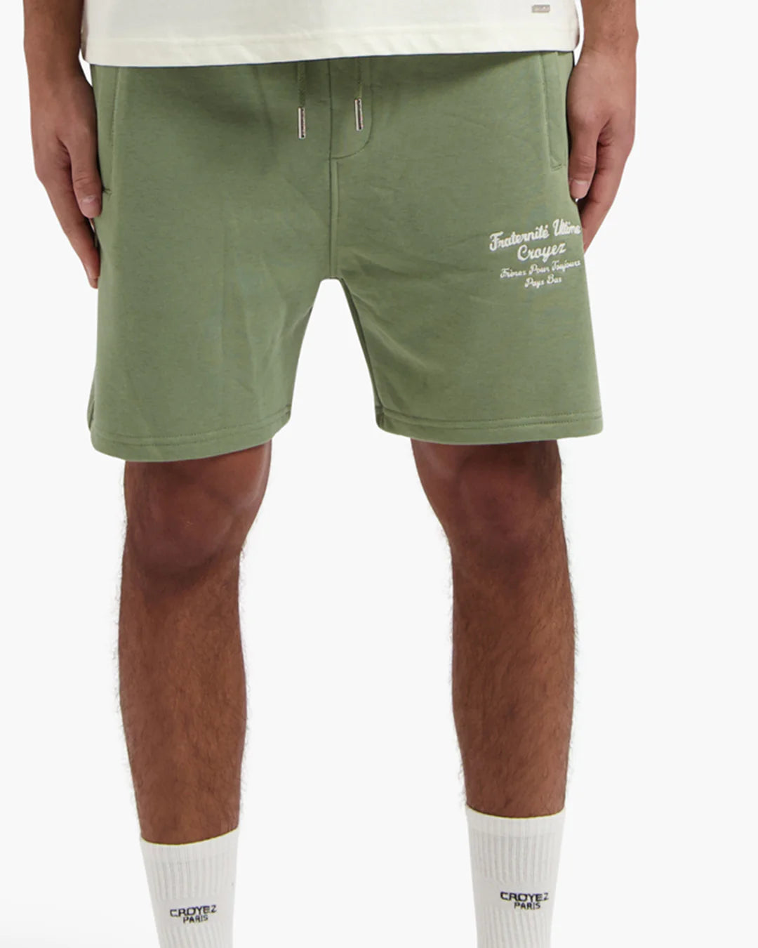 Croyez fraternité shorts - washed olive