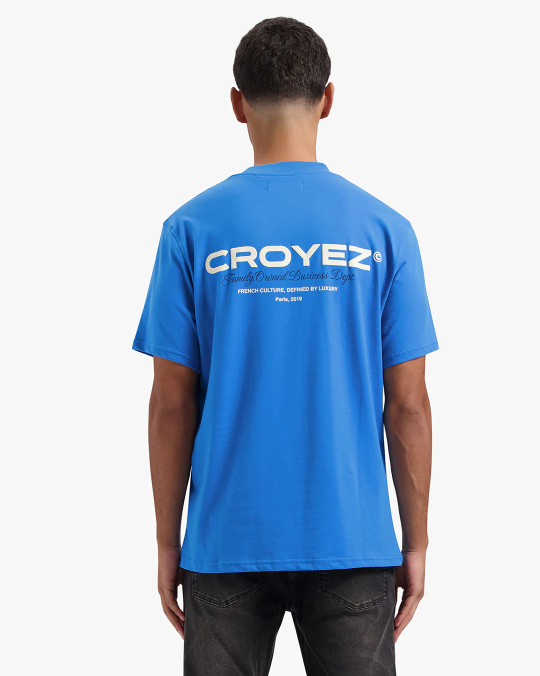 Croyez family owned business t-shirt - blue