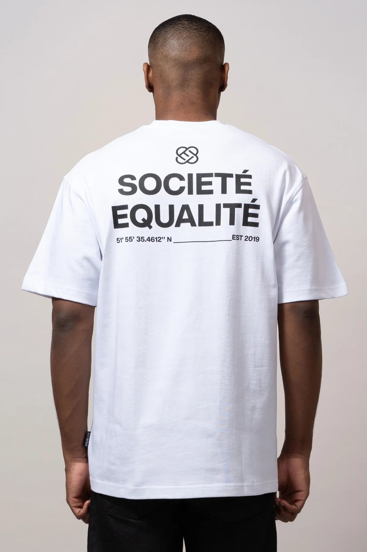 Equalite societe oversized tee - white