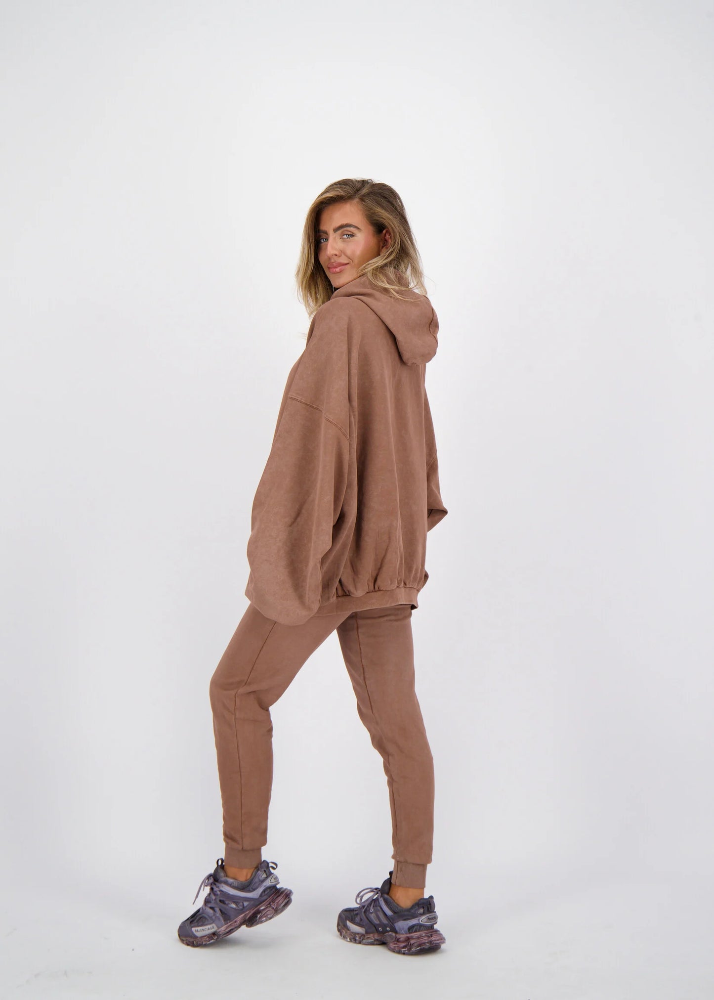 Reinders jogger vintage wash - wash cacao