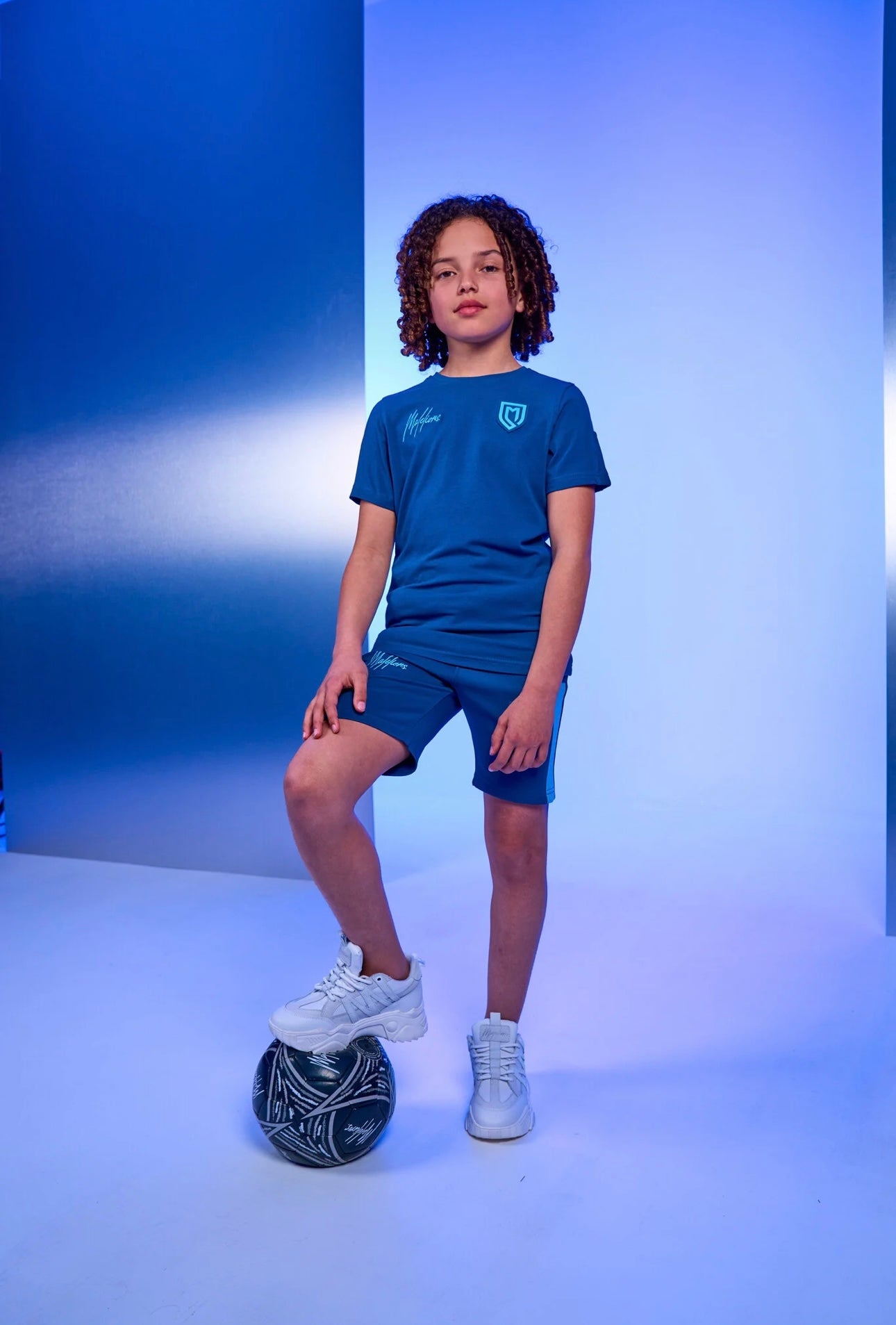 Malelions junior sport transfer shorts - baby/light blue