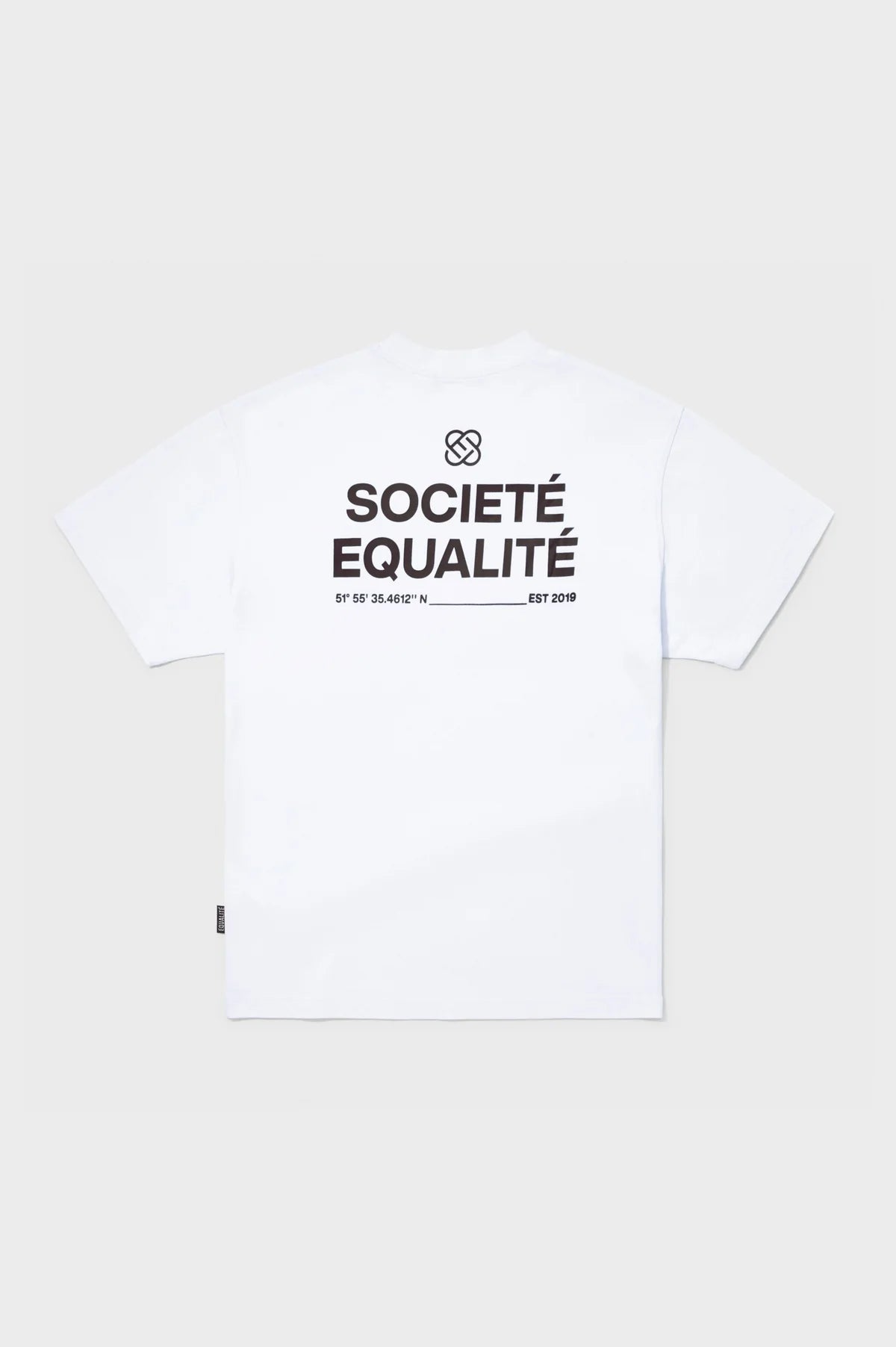 Equalite societé oversized tee - white/black