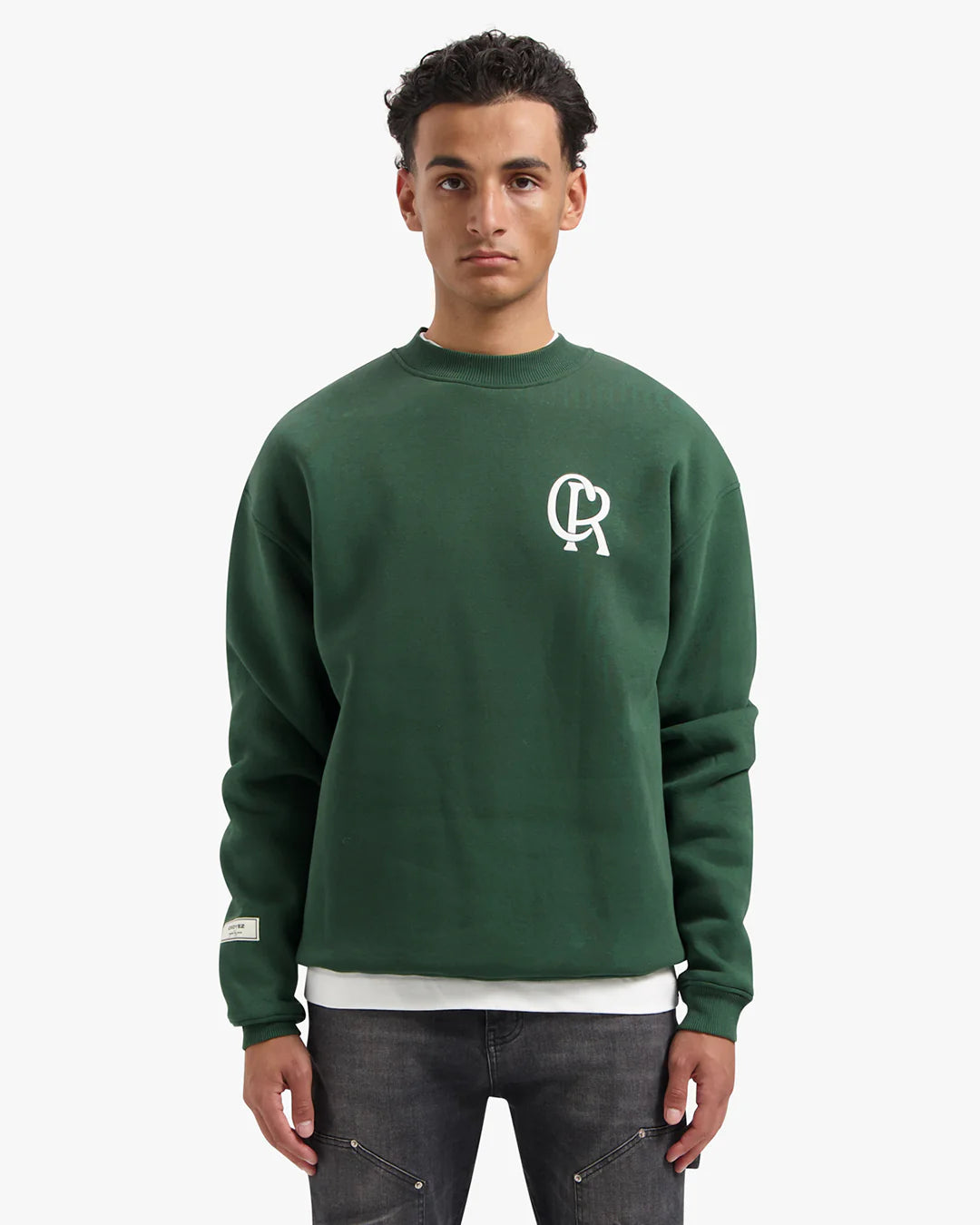 Croyez initial sweater - dark green