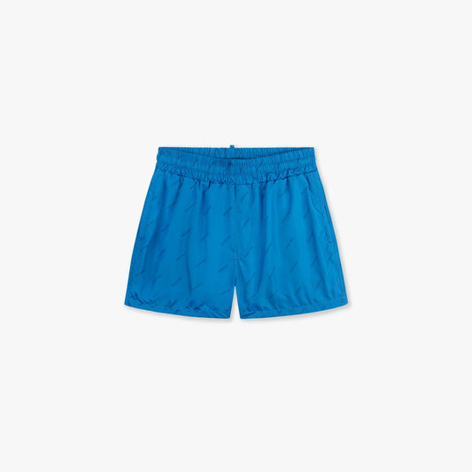 Croyez all over swim shorts - royal blue