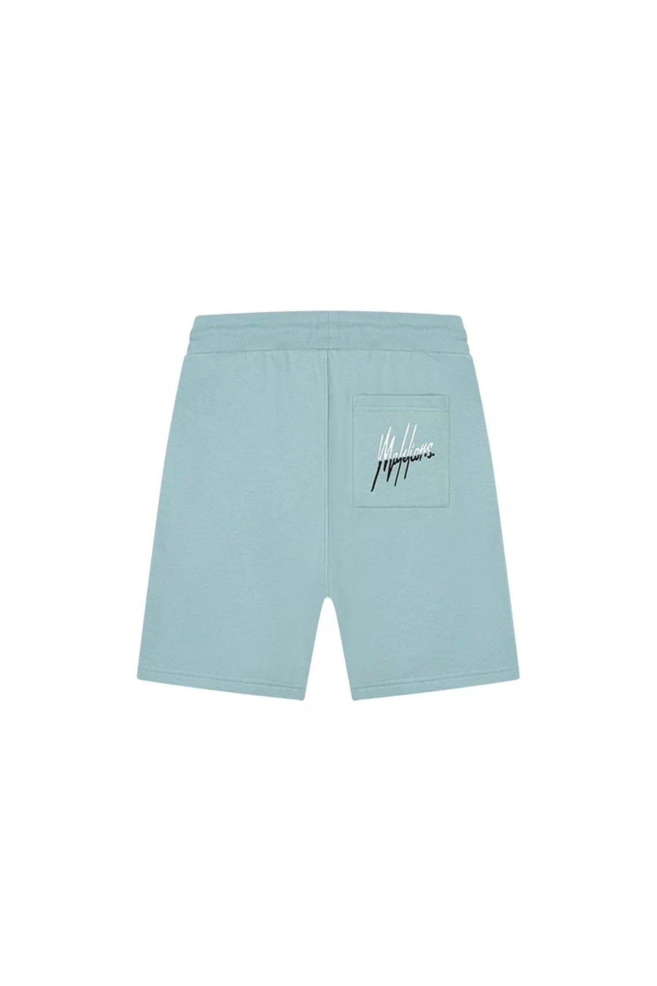 Malelions men split shorts - light blue/off white