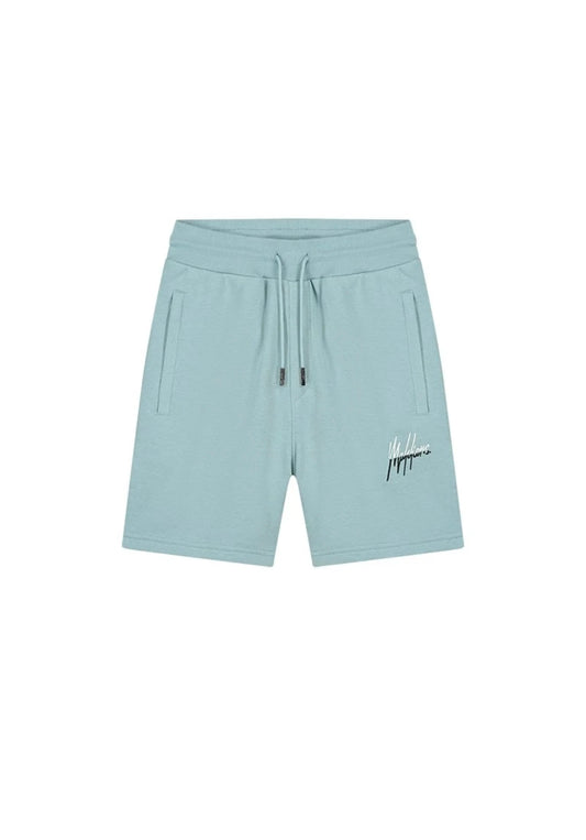 Malelions men split shorts - light blue/off white