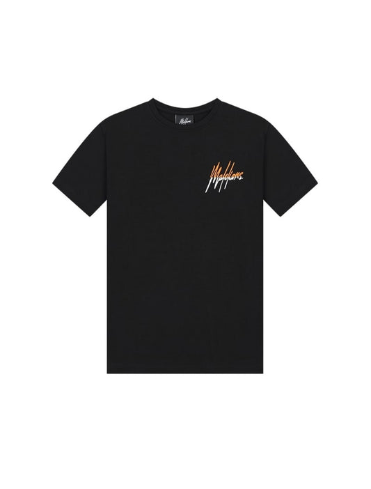 Malelions junior split t-shirt - black/orange