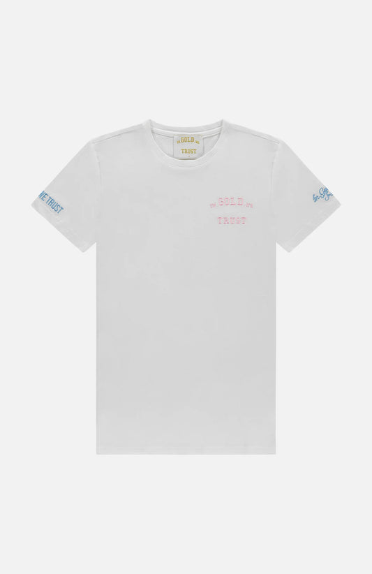 In gold we trust the pusha t-shirt - white