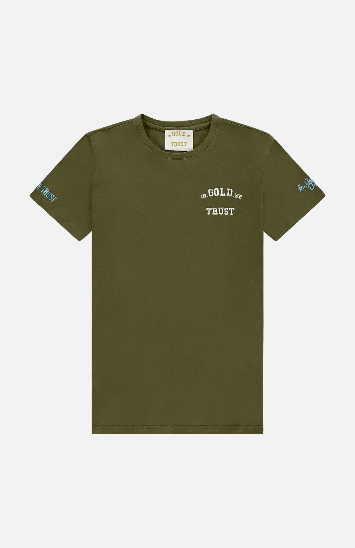 In gold we trust the pusha t-shirt - green
