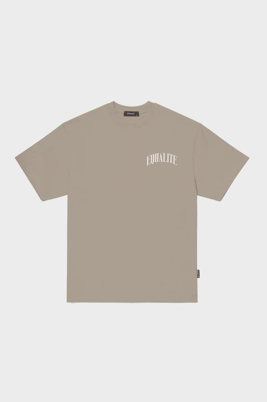 Equalite oliver oversized tee - taupe